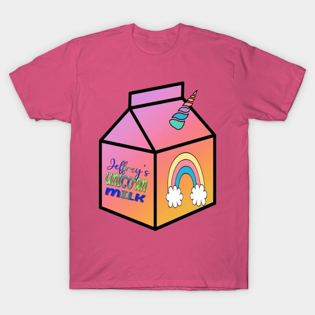 Jeffrey's Unicorn Milk T-Shirt by hauntedgriffin